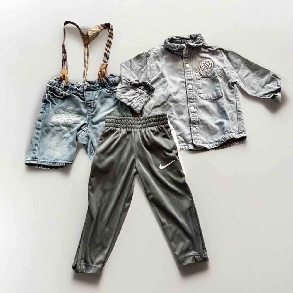 Toddler Boy Outfit Bundle 18-24M / 2T – Nike, Zara & H&M L.O.G.G. Denim